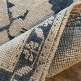 1’10 x 3’4 Antique Taspinar Rug Muted Dark Blue & Beige '5397