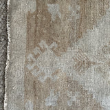 1’8  x 3’6 Antique Turkish Taspinar Rug Muted  Gray + Camel 4910