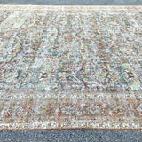 13’8 x 20’4 Classic Antique Rug Muted  Black, Rust, Blue & Green