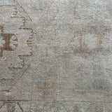1’8 x 2’11 Antique Taspinar Rug Muted Gray & Sea Foam Green