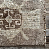 1’4 x 2’8 Antique Kars Rug Muted Beige + Brown '4864