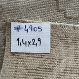 1’4 x 2’9  Vintage  Oushak Rug Muted Gray & Taupe 4905