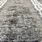10’4 x 14’1 Shaggy Moroccan Rug Grey Pure Turkish Wool M-3781 Linda's Barn