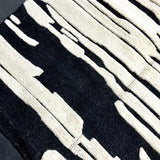 10’3 x 14’2 Moroccan Rug Black and White “Ruzgar” Pure Turkish Wool M-3766 Linda's Barn