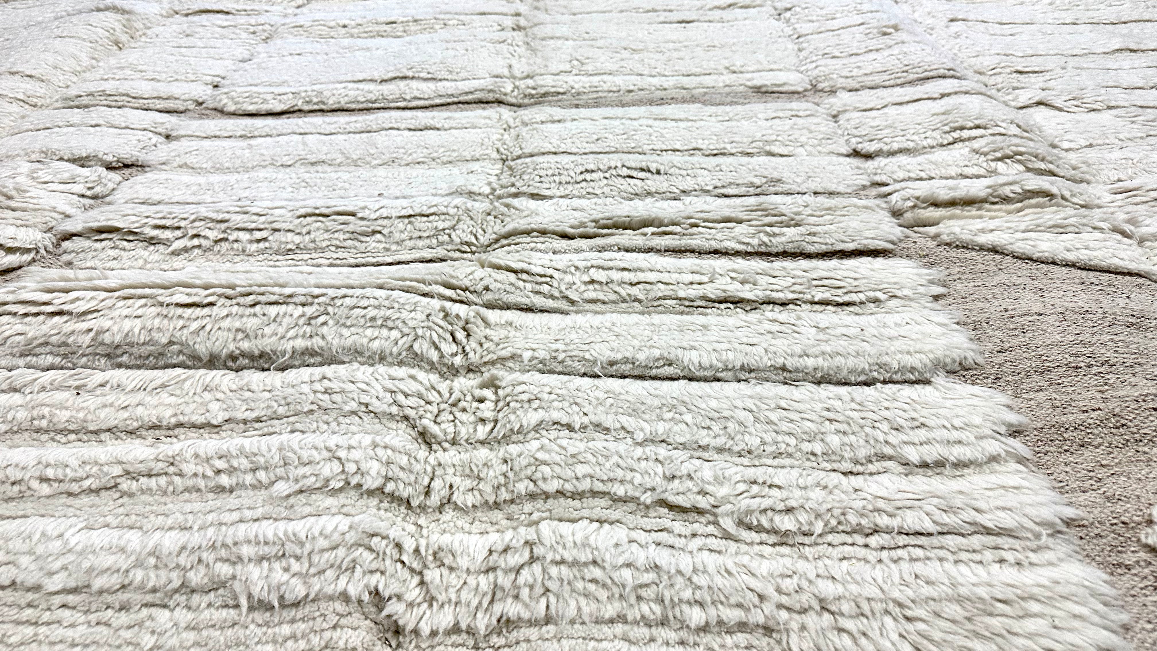10’2  x 14’ Shaggy Moroccan Rug Pure Turkish Wool & Aloe M-3764 Linda's Barn