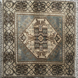 2 x 2 Antique Taspinar Blue & Taupe
