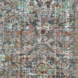 13’8 x 20’4 Classic Antique Rug Muted  Black, Rust, Blue & Green