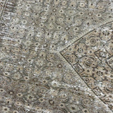 9’7  x 12’6 Classic Vintage Rug Muted Gray, Warm Beige, Brown + Green '5405