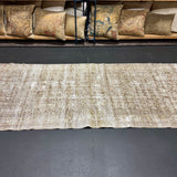 3’4 x 10’9 Classic Vintage Runner Muted  Brown, Gray & Bone '5495