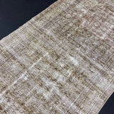 3’4 x 10’9 Classic Vintage Runner Muted  Brown, Gray & Bone '5495