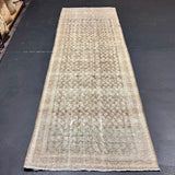 3’2 x 10’3 Classic Vintage Runner Brown, Beige and Seafoam Green