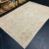 6’3 x 9’4 Classic Vintage Rug Muted Beige & Dark Taupe