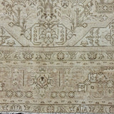 6’3 x 9’4 Classic Vintage Rug Muted Beige & Dark Taupe