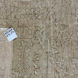 6’2 x 9’2 Classic Vintage Tabriz Rug Muted Greige & Sage