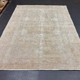 Hold for CJD til 2/25*6’2 x 9’1 Classic Vintage Tabriz Rug Muted Greige, Taupe  & Terra Cotta