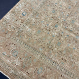 7’ x 10’2 Classic Vintage Rug Muted Gray, Blush Beige & Denim Blue