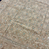 7’ x 10’2 Classic Vintage Rug Muted Gray, Blush Beige & Denim Blue