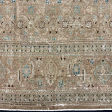 7’ x 10’2 Classic Vintage Rug Muted Gray, Blush Beige & Denim Blue