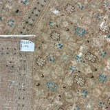 7’ x 10’2 Classic Vintage Rug Muted Gray, Blush Beige & Denim Blue