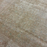 9’8 x 12’8 Classic Vintage Rug Muted Camel Beige, Sea Foam Green & Denim Blue