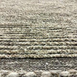 10’8 x 14’7 Moroccan Rug Pure Soft Wool Natural Ivory and Light Gray Tweed “Napa 2”