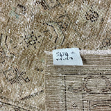 9’9 x 12’8 Classic Vintage Rug Muted  Beige, Sea Foam Green & Brown