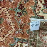 8’1 x 10’10 Classic Vintage Rug Muted Green, Blue + Terra Cotta