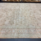 11’ x 14’ Classic Vintage Rug Muted Beige, Denim & Sea Foam