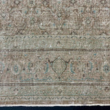 11’ x 14’ Classic Vintage Rug Muted Beige, Denim & Sea Foam