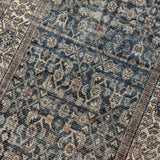 3’5 x 13’3 Classic Vintage Runner Muted Blue, Beige & Brown