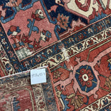 11’8 x 15’7 Classic Antique Rug Muted Red, Blue, Cream