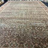 13’1 x 20’4 Classic Antique Rug Muted Warm Autumn Colors Rare