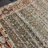 13’1 x 20’4 Classic Antique Rug Muted Warm Autumn Colors Rare