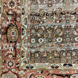 13’1 x 20’4 Classic Antique Rug Muted Warm Autumn Colors Rare