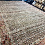 13’1 x 20’4 Classic Antique Rug Muted Warm Autumn Colors Rare