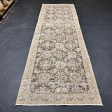 3’5 x 10’9 Classic Vintage Runner Muted Brown, Green & Beige 5517