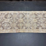 3’5 x 10’9 Classic Vintage Runner Muted Brown, Green & Beige 5517