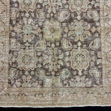 3’5 x 10’9 Classic Vintage Runner Muted Brown, Green & Beige 5517