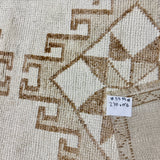 2’10 x 11’6 Vintage Herki Runner Cream, Beige & Light Brown 5519