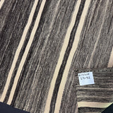 2’8 x 9’4  Vintage Turkish Kilim Runner Gray Tweed & White 5670