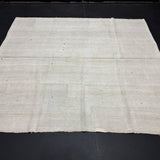 7’ x 8’  Vintage Organic Hemp Rug Off White Flatweave Rug 5643