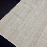 7’ x 8’  Vintage Organic Hemp Rug Off White Flatweave Rug 5643