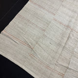10’6 x 12’2  Vintage Organic Hemp Rug Off White Flatweave Rug 5637