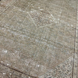 9’6 x 13’ Classic Vintage Rug Muted Beige, Sea Green & Denim 5632