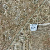 9’6 x 13’ Classic Vintage Rug Muted Beige, Sea Green & Denim 5632