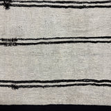 7’ x 11’5 Organic Hemp Rug and Goat Hair Off White + Brown  5641