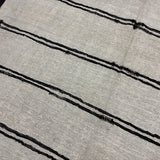 7’ x 11’5 Organic Hemp Rug and Goat Hair Off White + Brown  5641