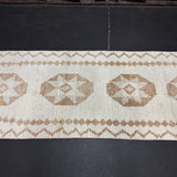 2’8 x 11’ Vintage Herki Runner Cream & Light Brown 5620