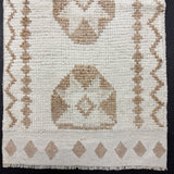 2’8 x 11’ Vintage Herki Runner Cream & Light Brown 5620
