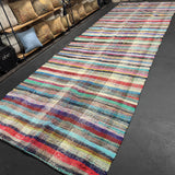 5’6 x 17’ Organic Hemp and Goat Hair Kilim Multi Colored 5625